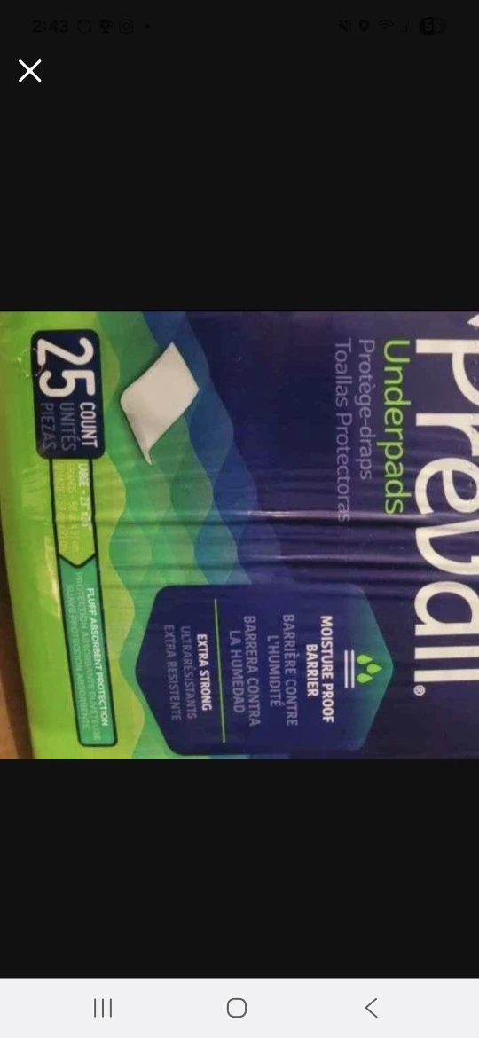 Prevail Underpads 25 Count Large