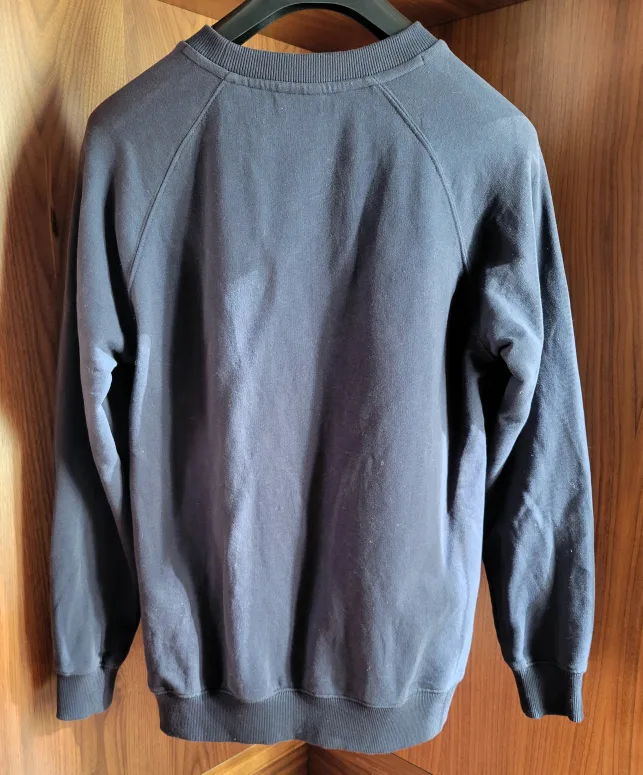 American Apparel Men's Blue Owl Organic Cotton Sweatshirt Large image indicator(3)