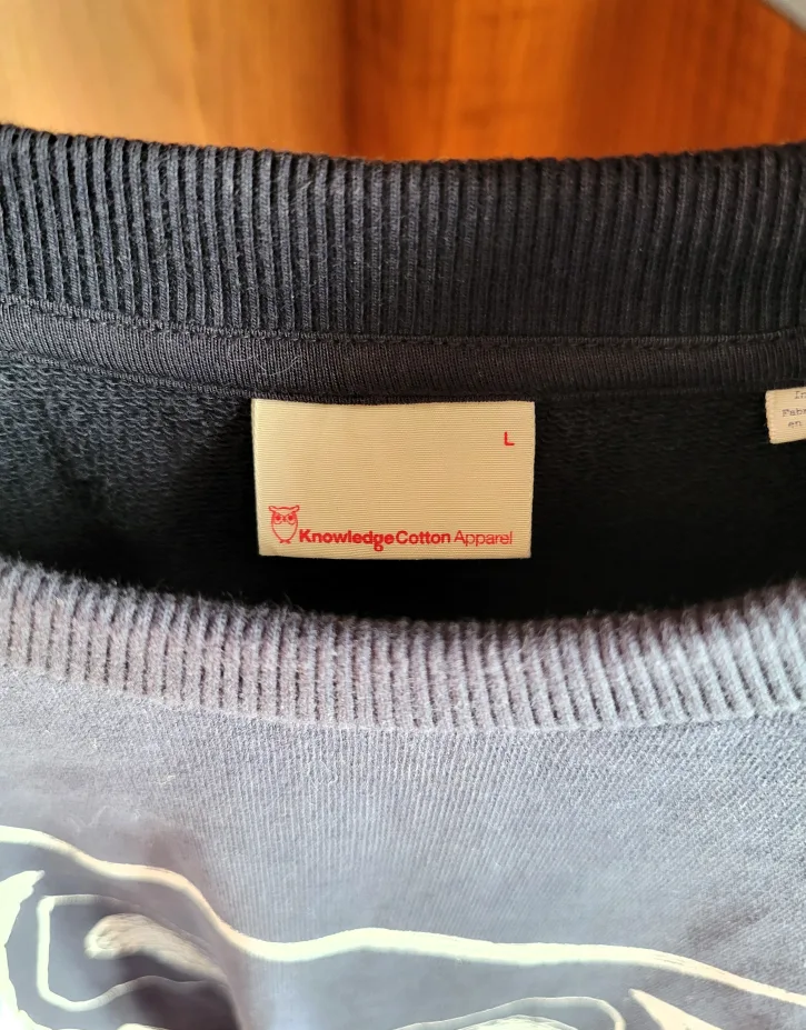 American Apparel Men's Blue Owl Organic Cotton Sweatshirt Large image indicator(5)