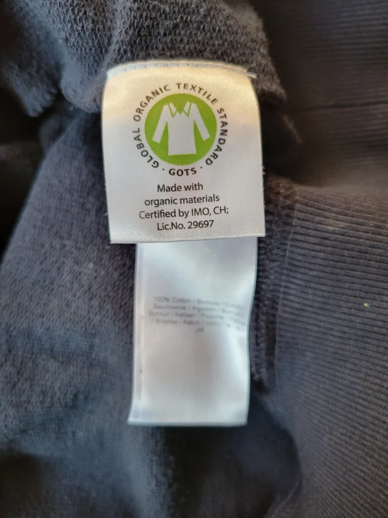 American Apparel Men's Blue Owl Organic Cotton Sweatshirt Large image indicator(6)