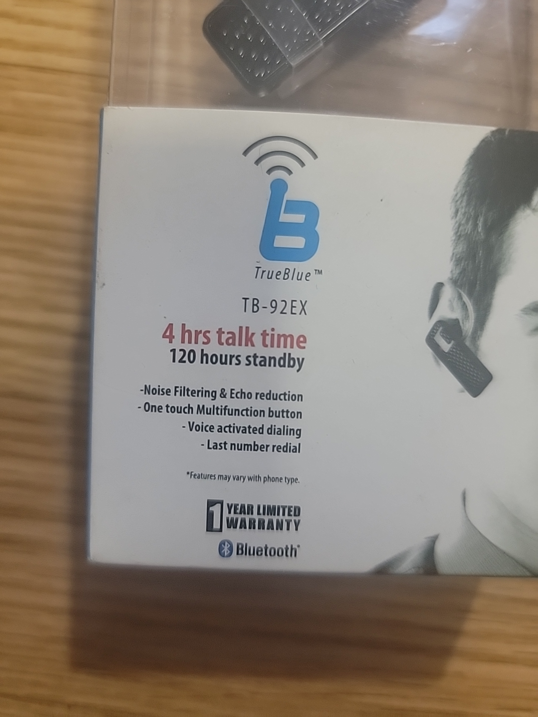 New TrueBlue TB-92EX Bluetooth Headset - photo 2