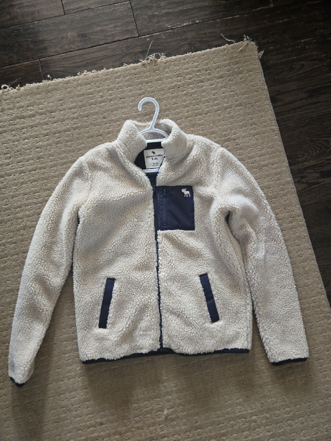 Abercrombie Kids Fleece Zip Jacket - Size 7/8
