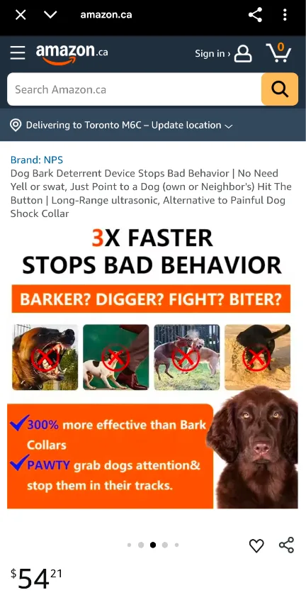 NPS Dog Bark Deterrent Device image indicator(2)