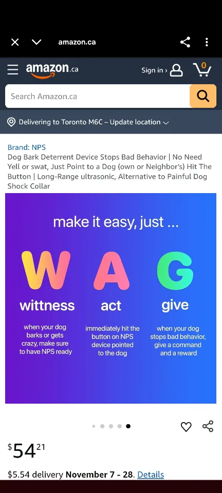 NPS Dog Bark Deterrent Device image indicator(9)