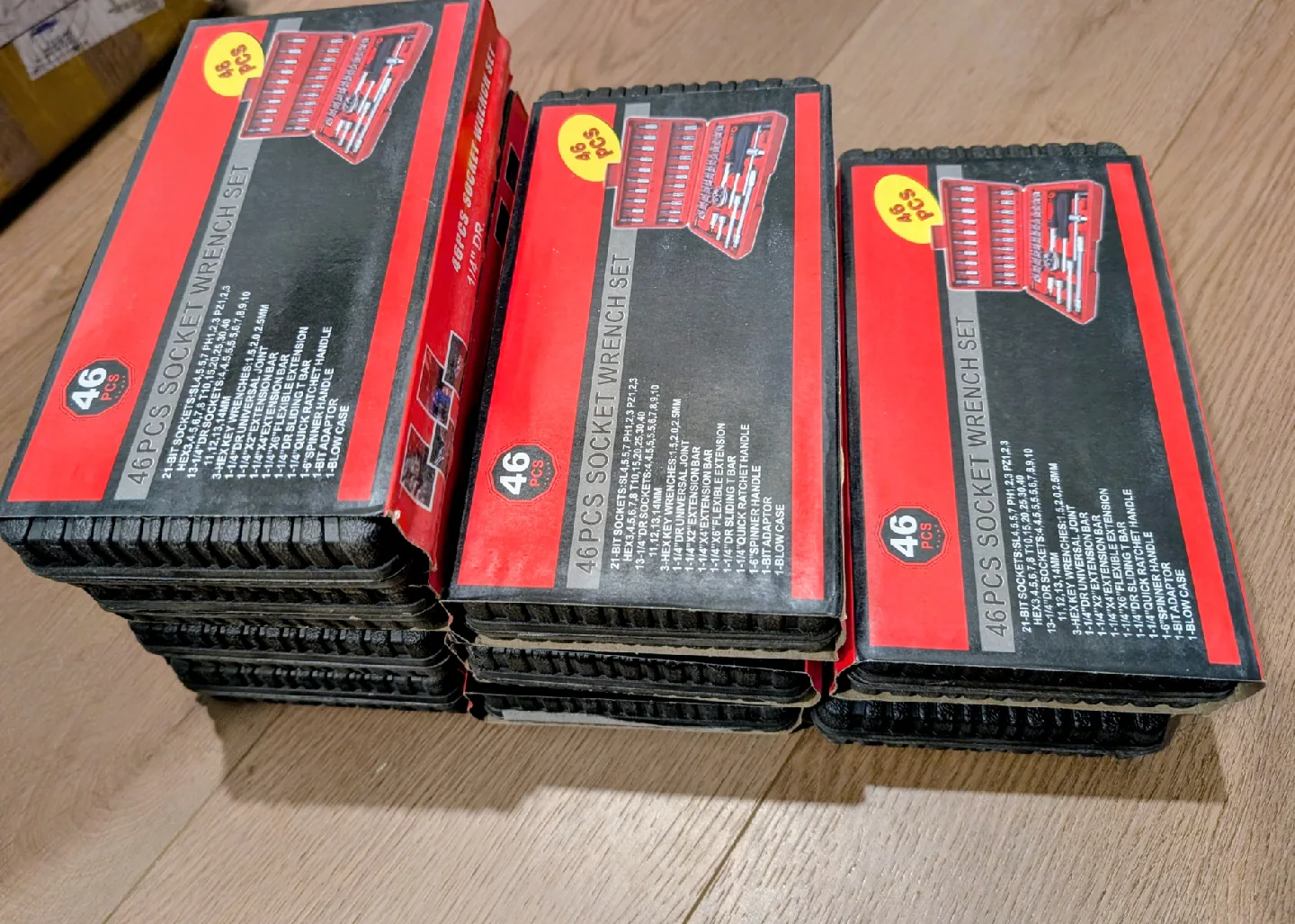 Home and Automotive Repair Tools 46-Piece Socket Wrench Set image indicator(4)