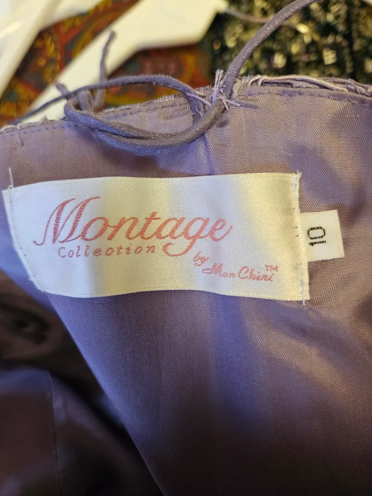 Purple Formal Dress with Shawl image indicator(6)