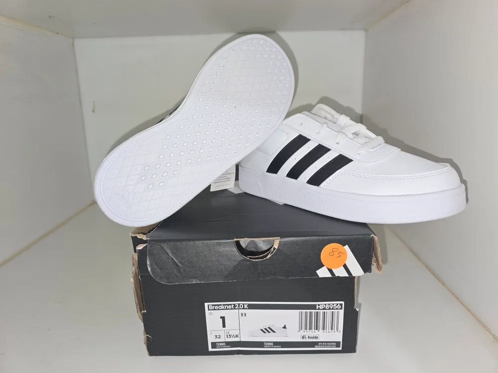 Adidas Breaknet 2.0 K White/Black - Size 1 youth image indicator(3)