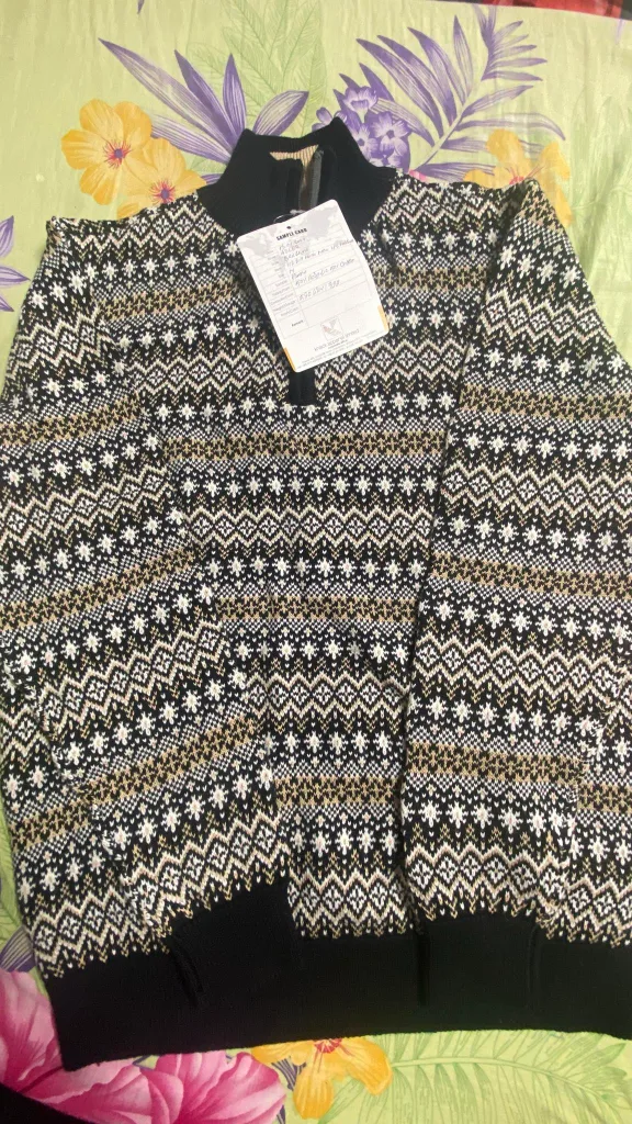 Dockers Fair Isle 1/4 Zip Sweater - New with Tags image indicator(2)