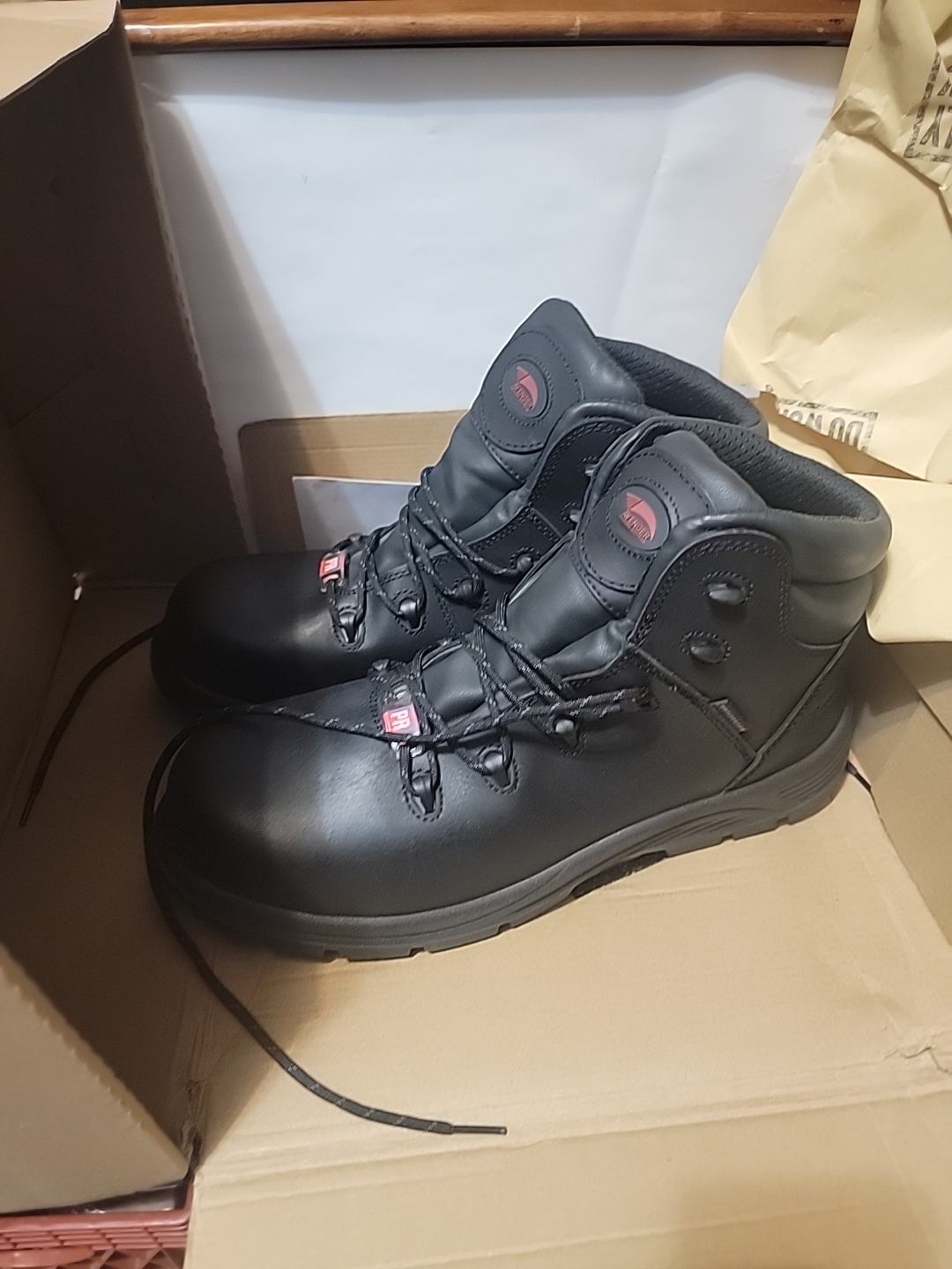 Oliver Black Leather Work Boots