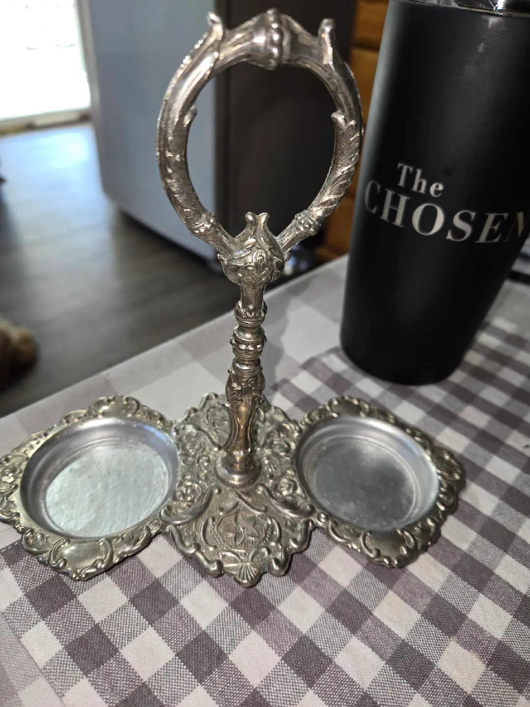 Vintage Silver Plated Condiment Server thumbnail