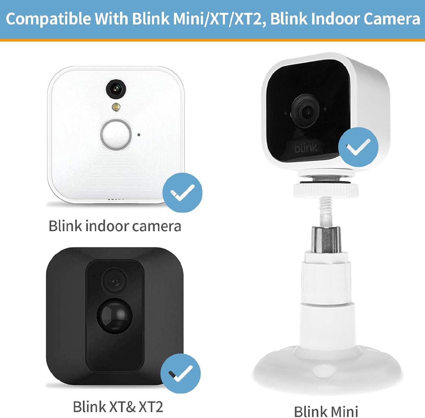 2 Pack Wall Mount Bracket Compatible with Blink Mini - photo 2