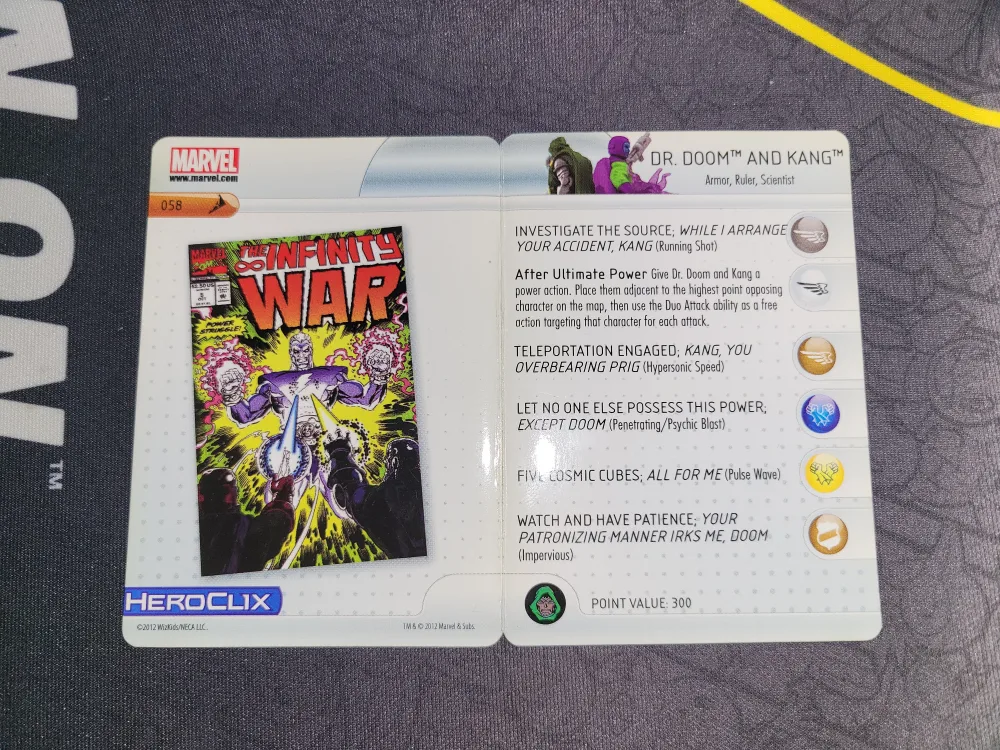 2012 Avengers Heroclix Set: Dr. Doom & Kang #048 image indicator(6)