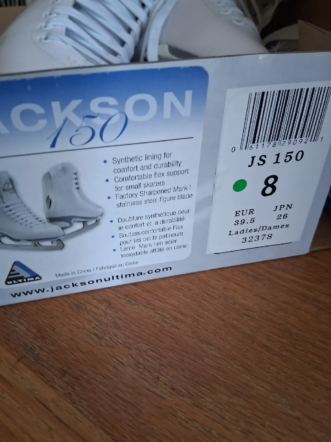 Jackson Ultima JS150 Ice Skates - Ladies Size 8 image indicator(2)