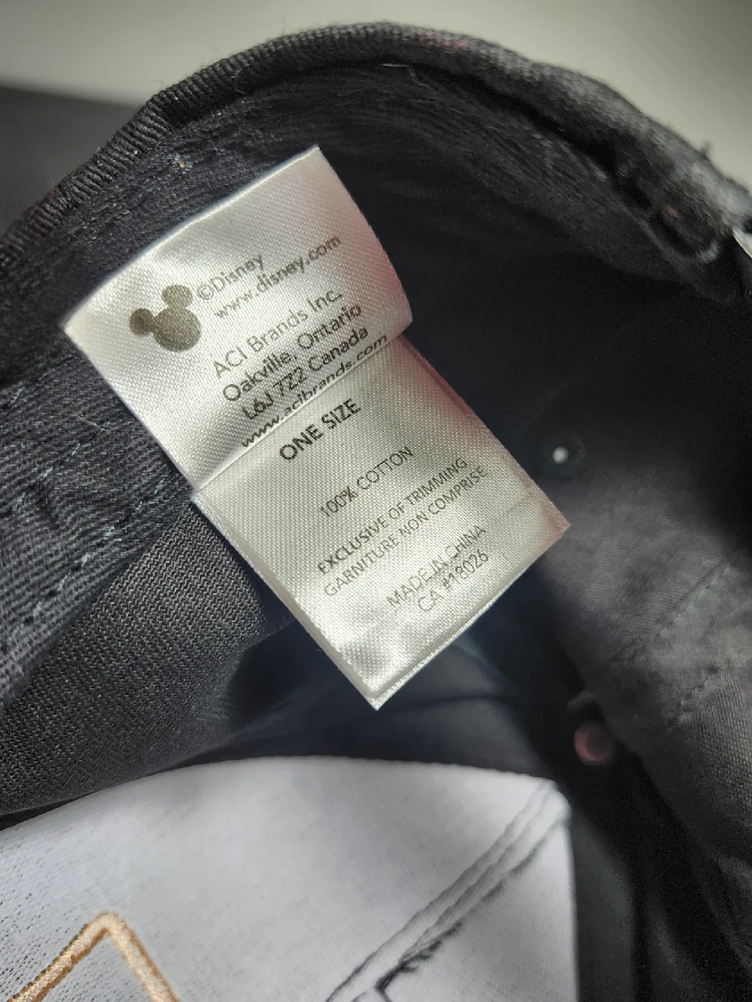 Mickey Mouse Black Baseball Cap Hat Embroidered Patch image indicator(7)