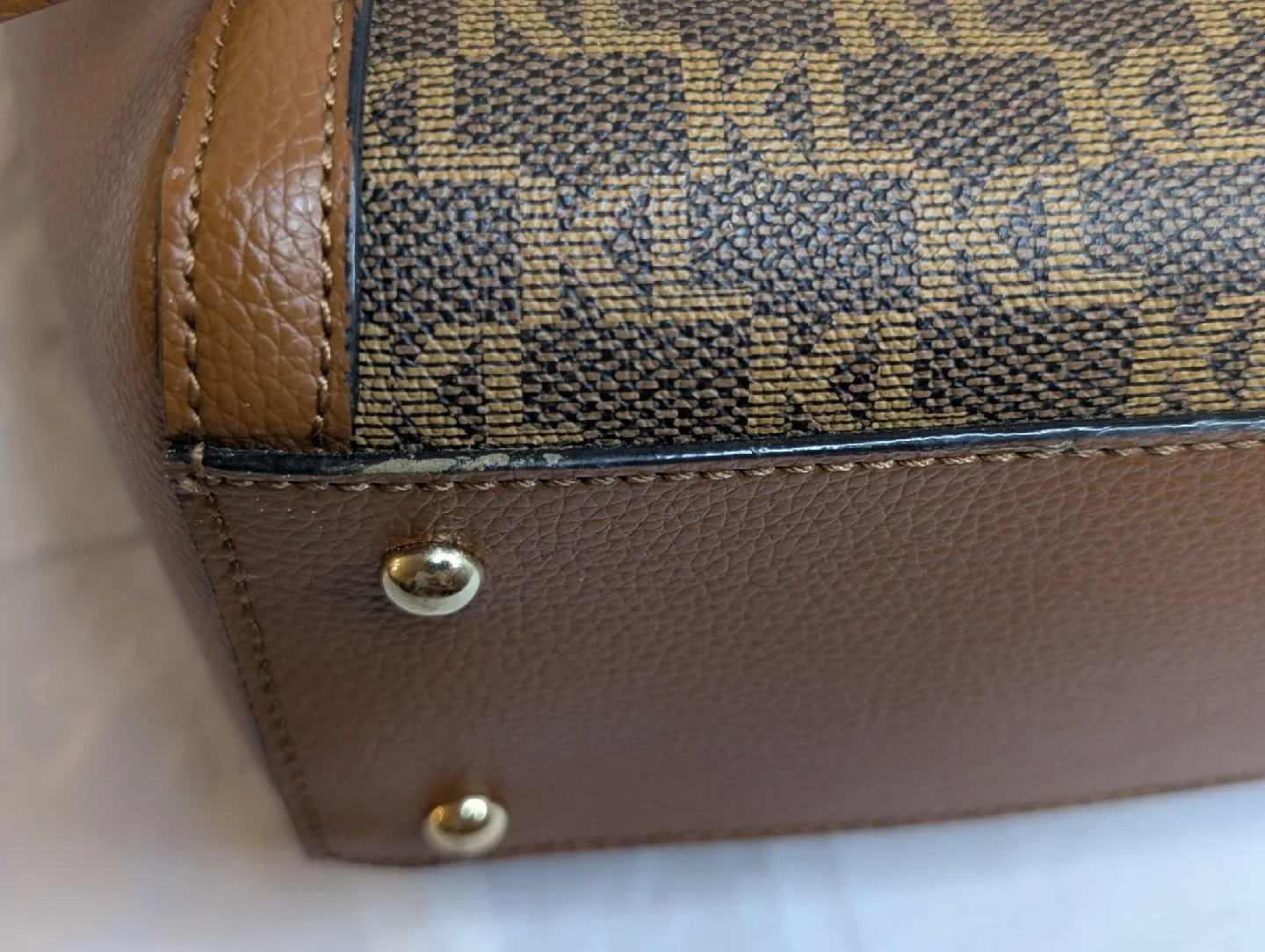 Karl Lagerfeld Monogram Brown Tote Bag image indicator(10)