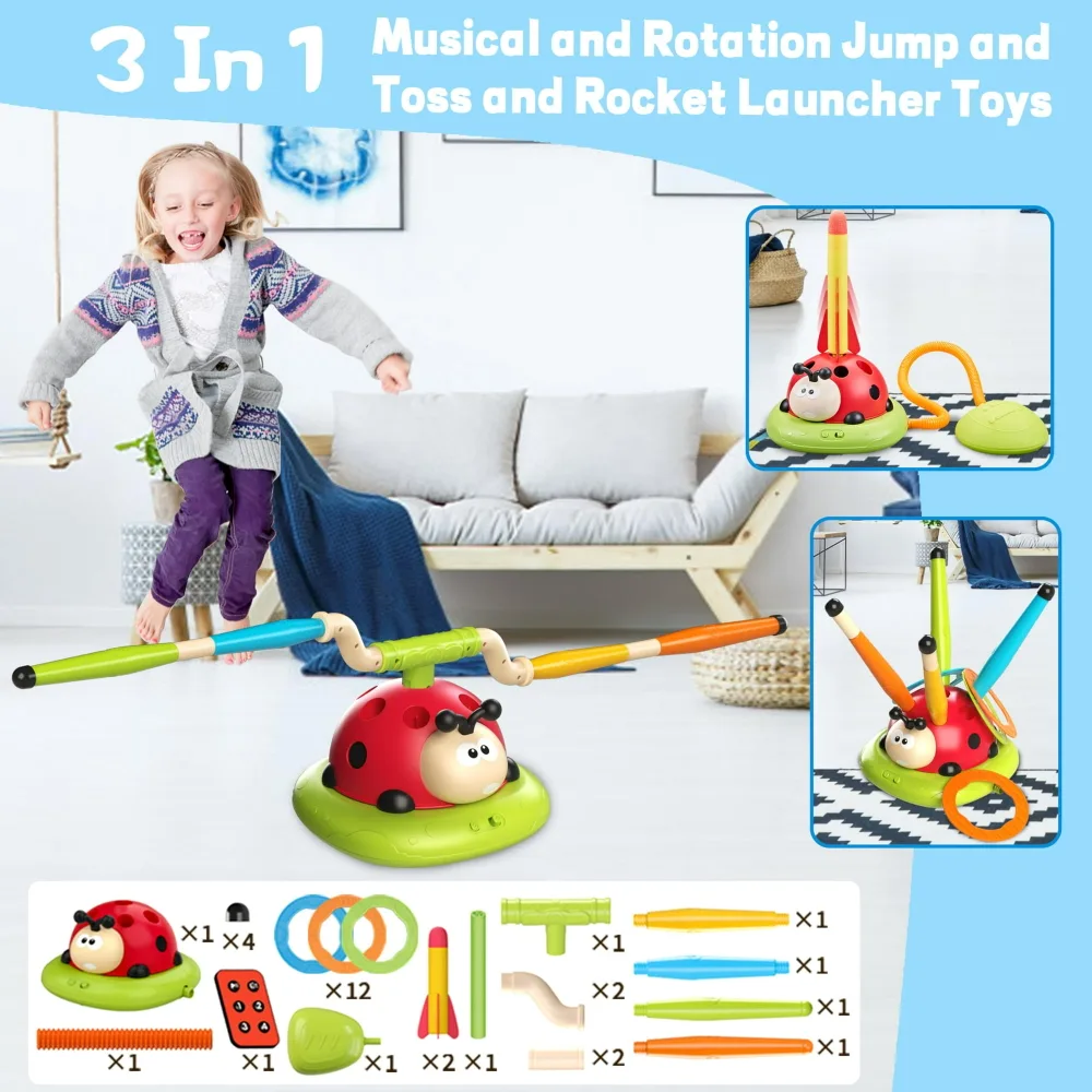 3-in-1 Musical Jump & Toss Rocket Launcher Toy image indicator(2)