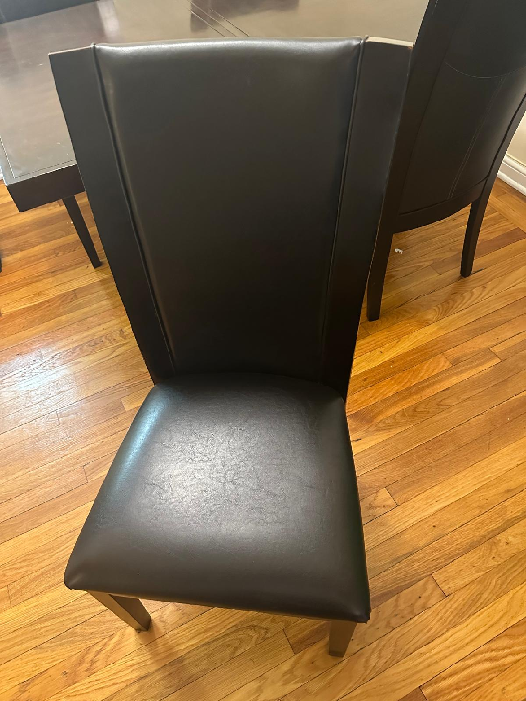 Dark Brown Dining Table with 4 Chairs - photo 3