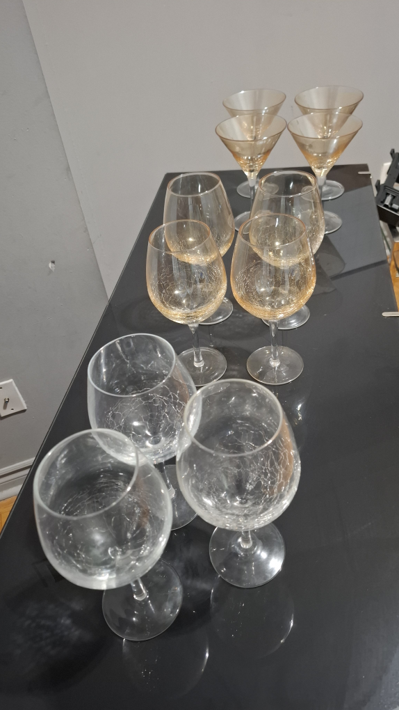 Set of 11 Assorted Wine Glasses