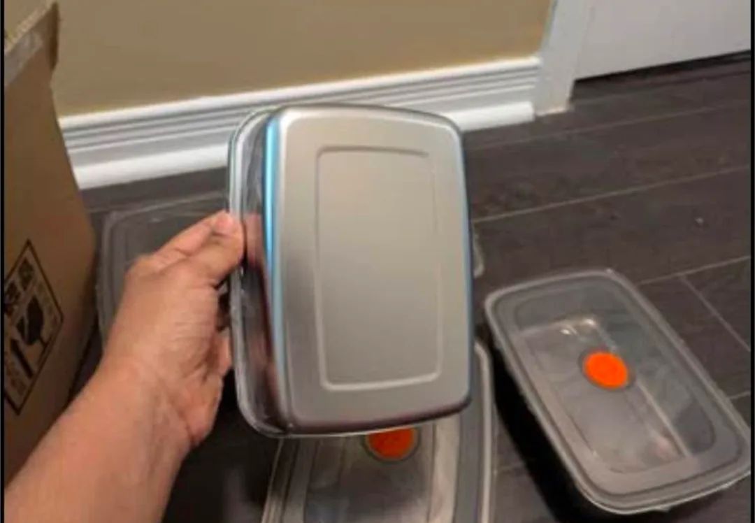 5pcs Stainless Steel Food Storage Containers image indicator(3)