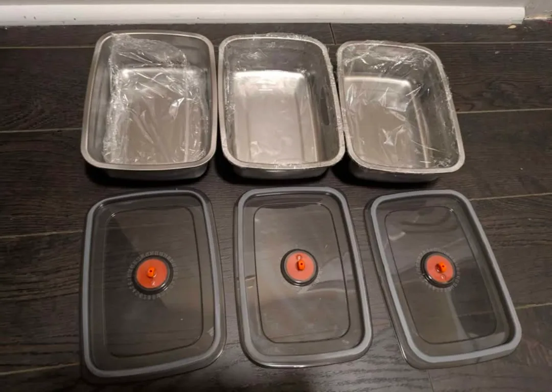 5pcs Stainless Steel Food Storage Containers image indicator(4)