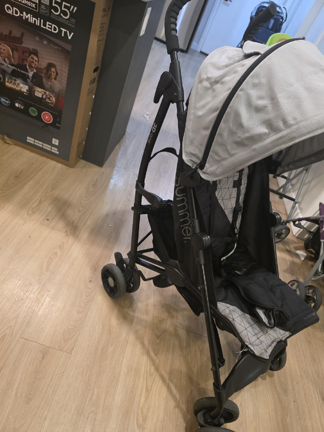 Summer Infant 3D Lite Convenience Stroller - Grey/Black - photo 3