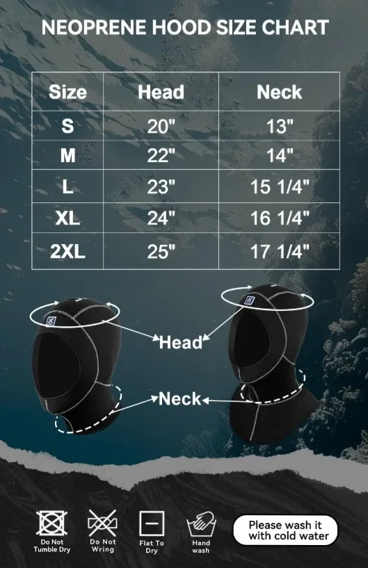 Neoprene Diving Hood - Size S image indicator(4)