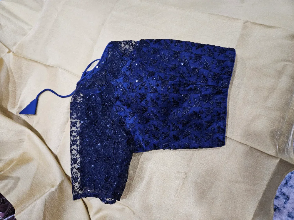 Embroidered Sari Blouse - Assorted Colours image indicator(8)