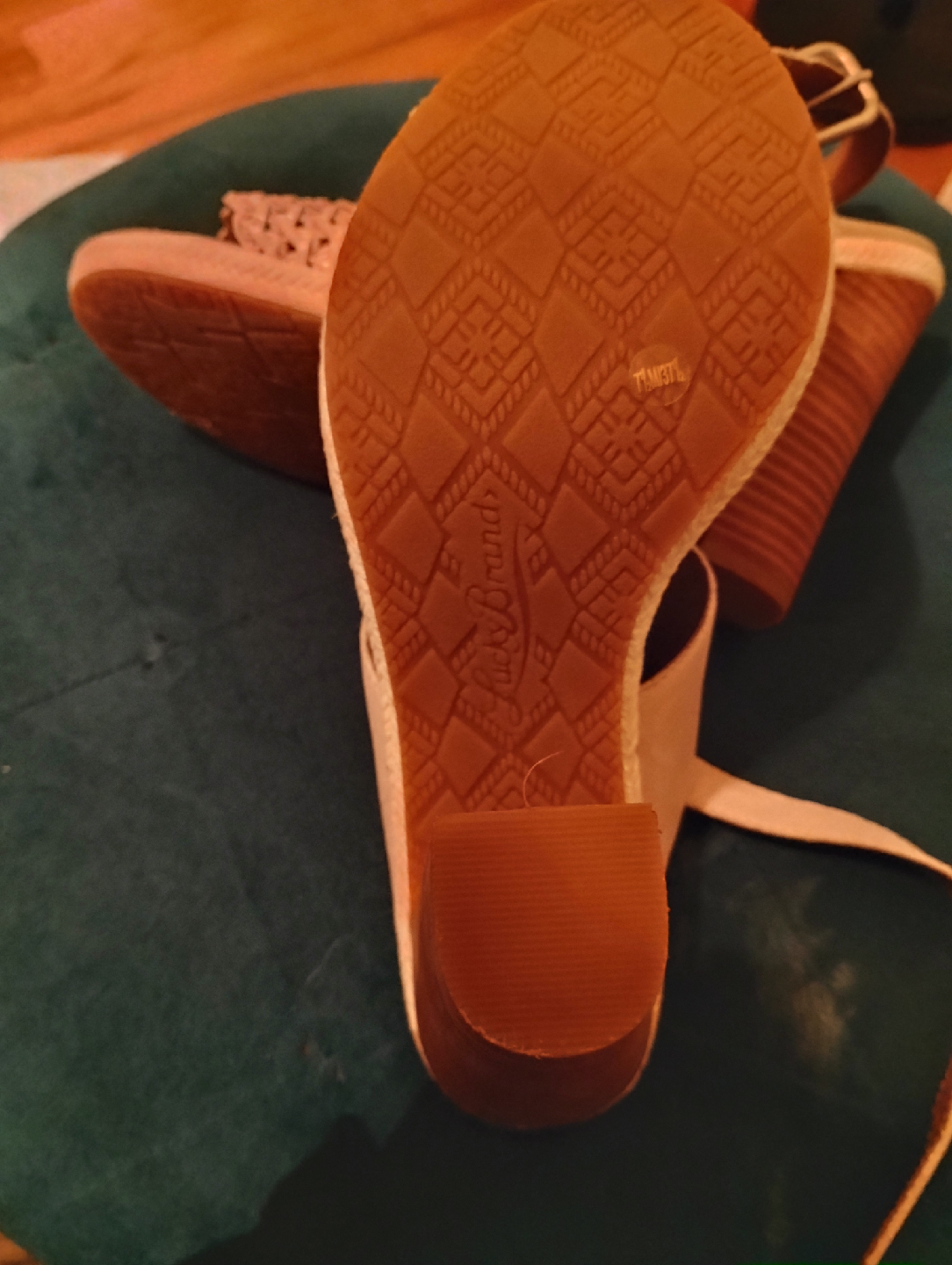 Lucky Brand Beige Heeled Sandals, Size 7.5 - photo 5