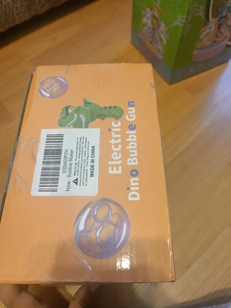 Electric Dino Bubble Gun - New in Box image indicator(3)