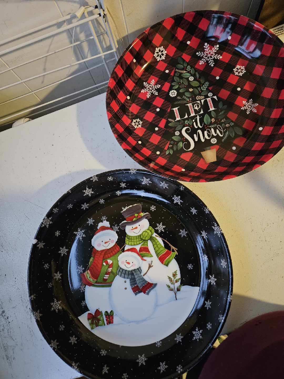 Christmas Snowman Decorative Plate