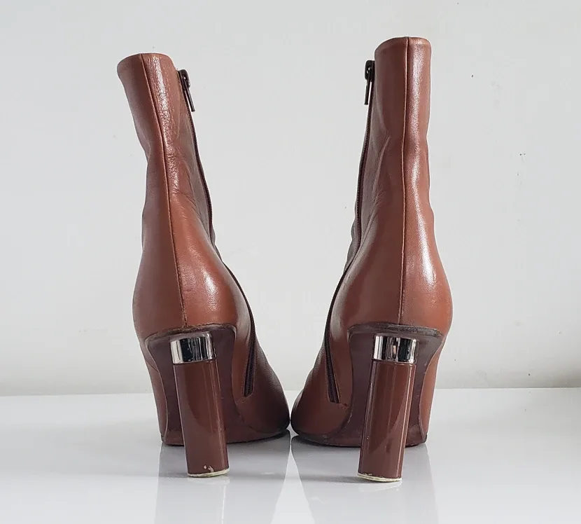 Vetements Brown Leather Lighter Heel Boots - Demna Era image indicator(3)