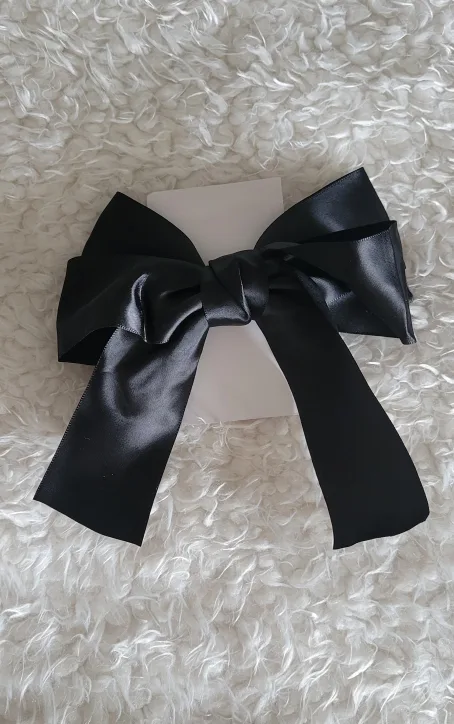 Handmade Satin Ribbon Hair Bow image indicator(6)