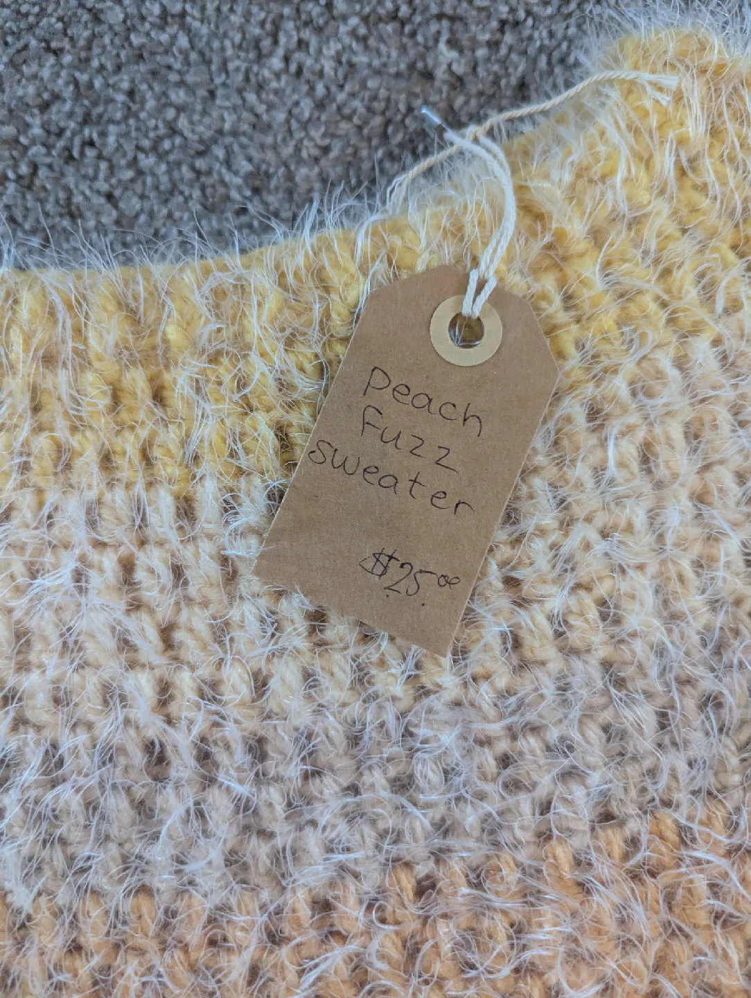 Peach Fuzz Sweater- women's small image indicator(2)