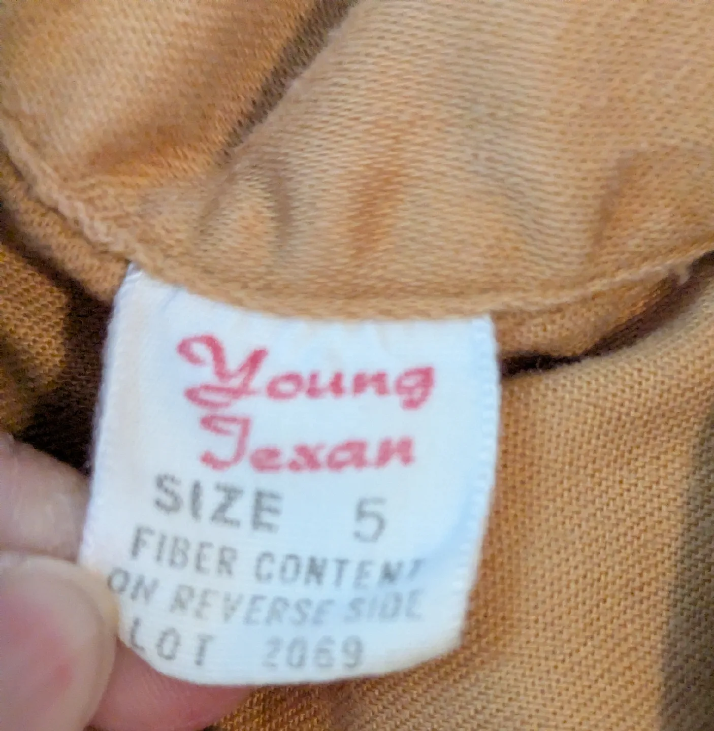 Kids' vintage 1950s cowboy/girl Costume size 5 image indicator(10)