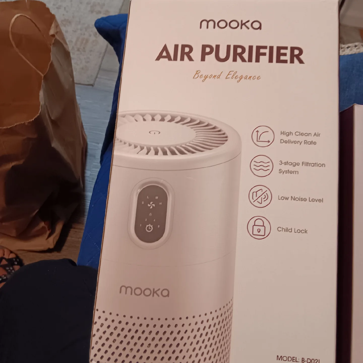 Mooca Air Purifier B-D02L + 2 Filters - New in Box! image indicator(3)