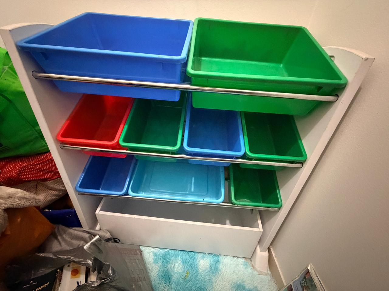 Kids' Toy Storage Organizer with Bins