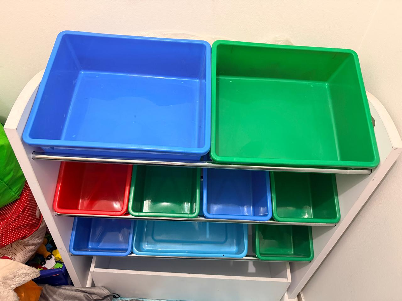 Kids' Toy Storage Organizer with Bins - photo 2