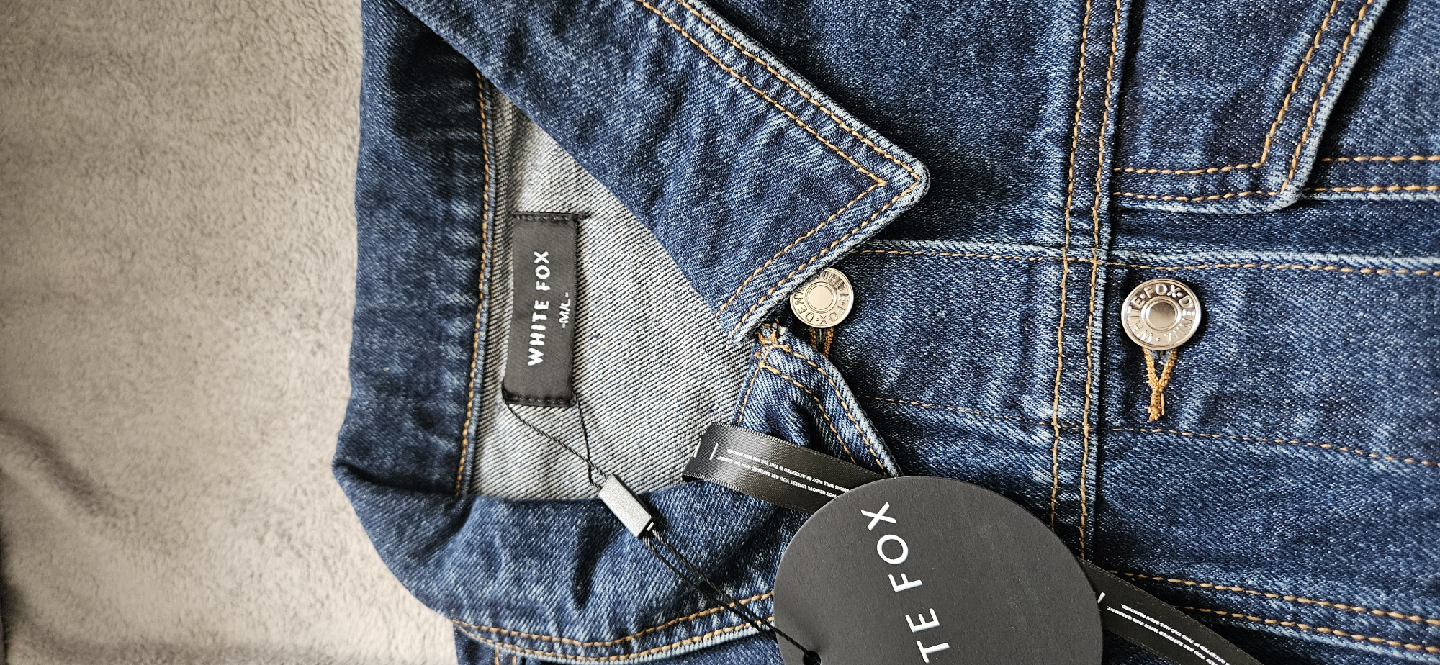 White Fox Denim Jacket & Skirt Set - Size M - photo 2