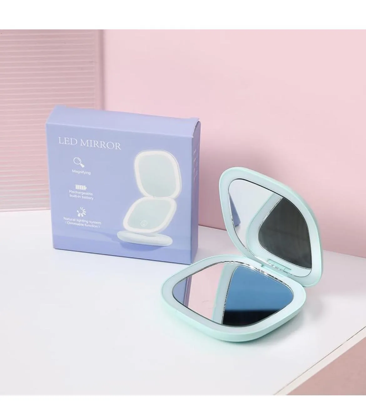 LED Lighted Makeup Mirror - New in Box! image indicator(4)