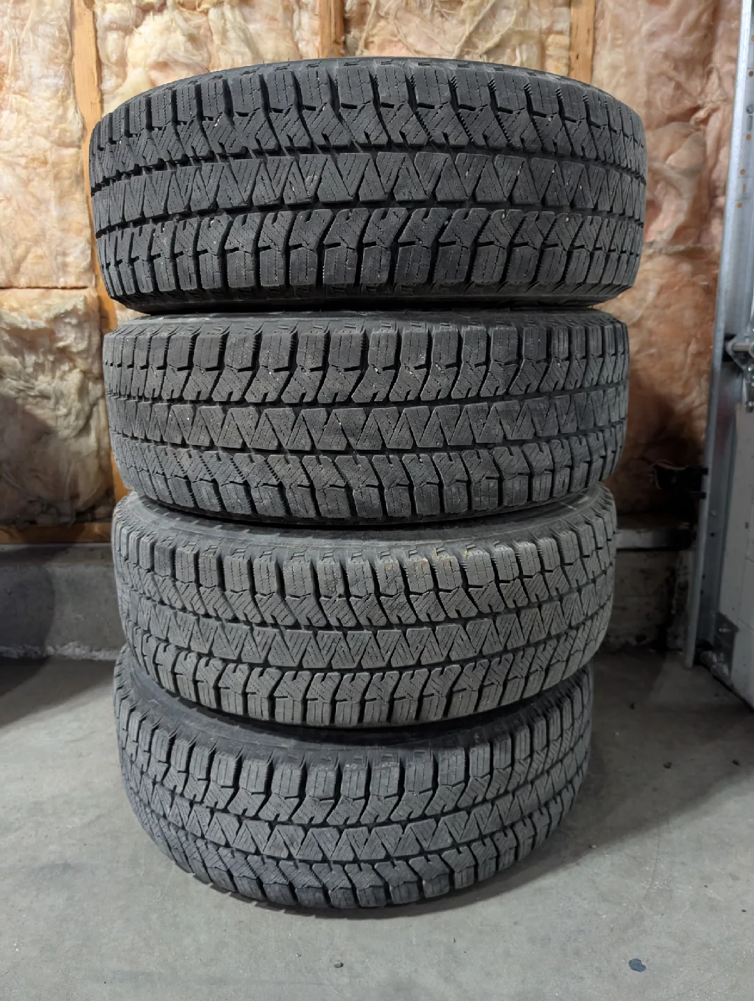 (4)-195/65R15 Winter Tires On Steel Rims Off 2021 Toyota Corolla image indicator(7)