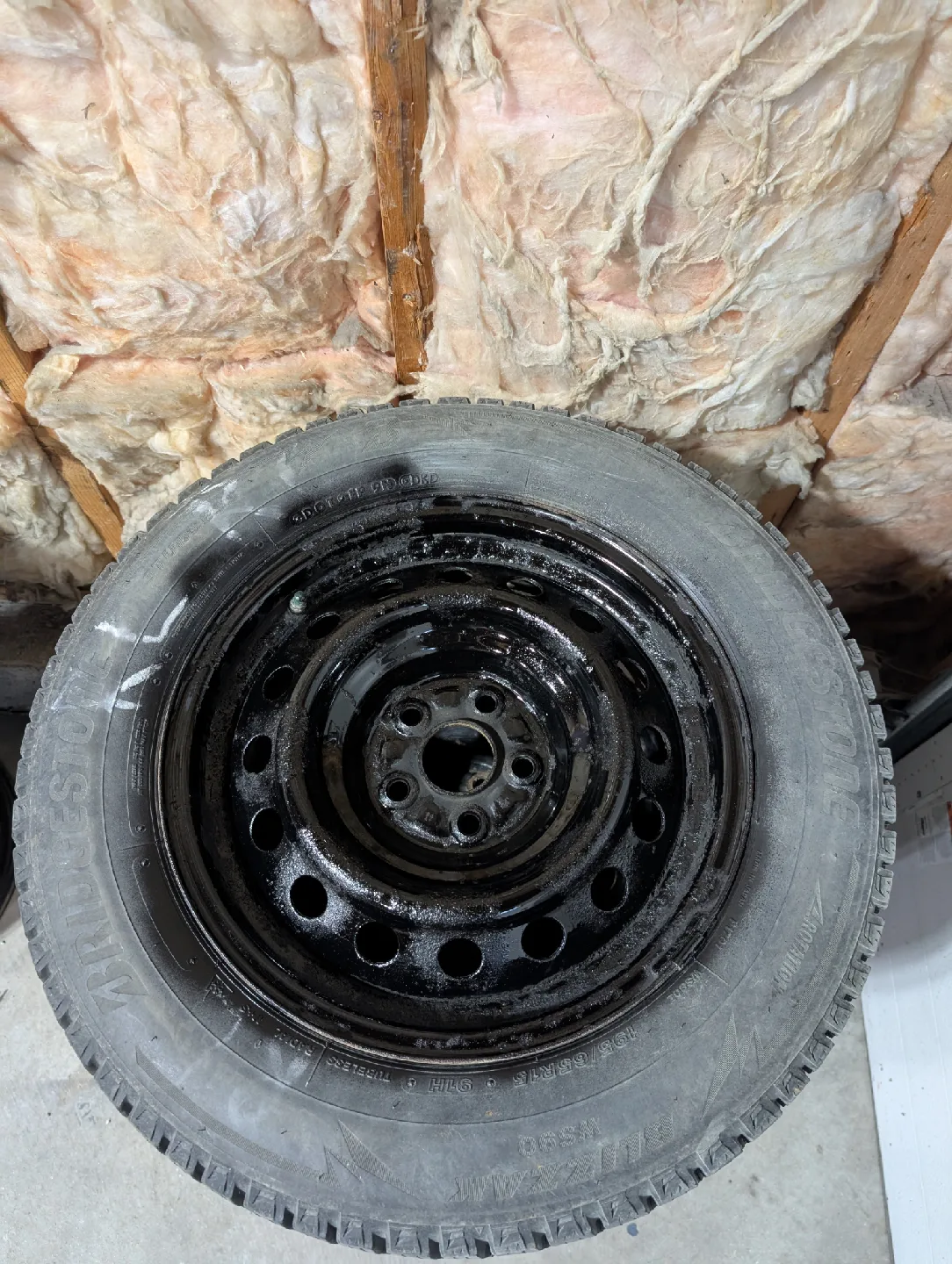 (4)-195/65R15 Winter Tires On Steel Rims Off 2021 Toyota Corolla image indicator(8)