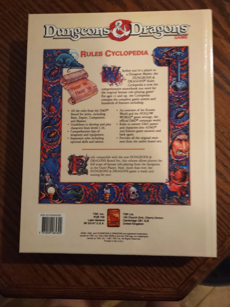 Dungeons & Dragons Rules Cyclopedia - photo 2