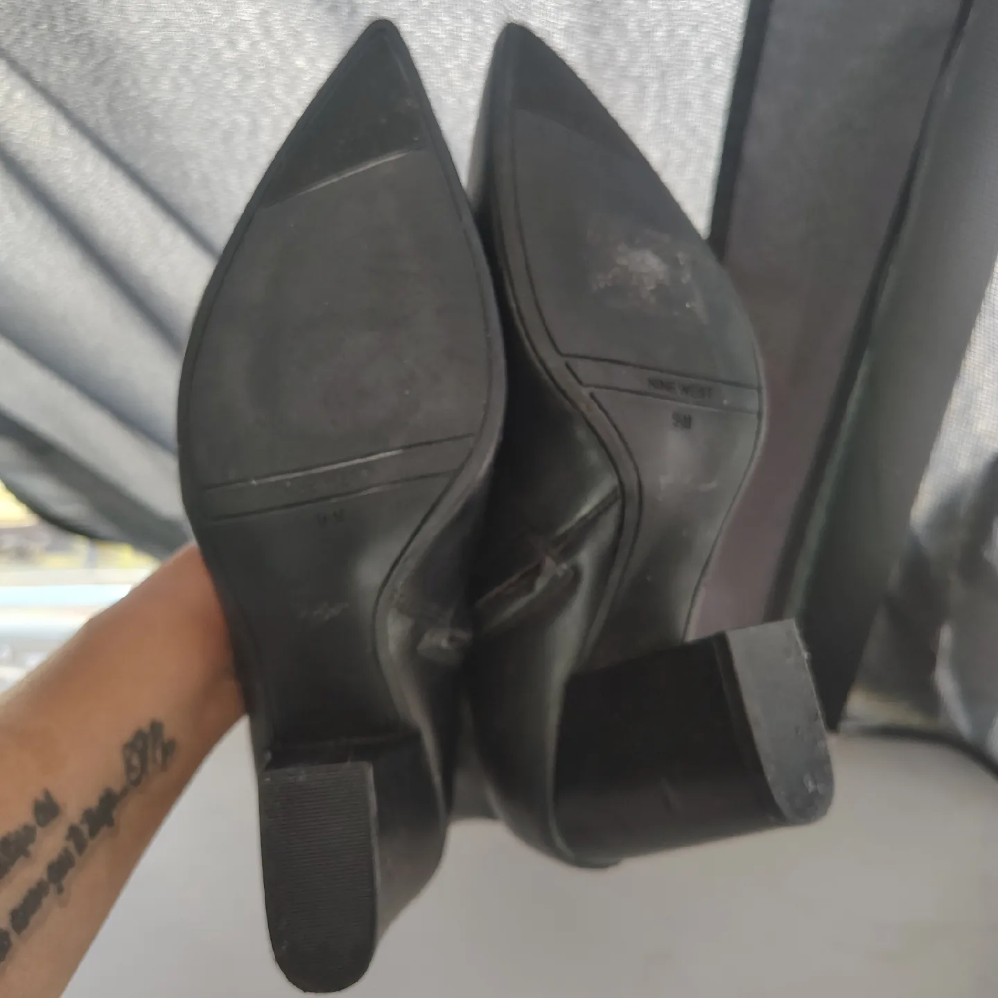 Nine West Black Ankle Boots, Size 9½M image indicator(4)