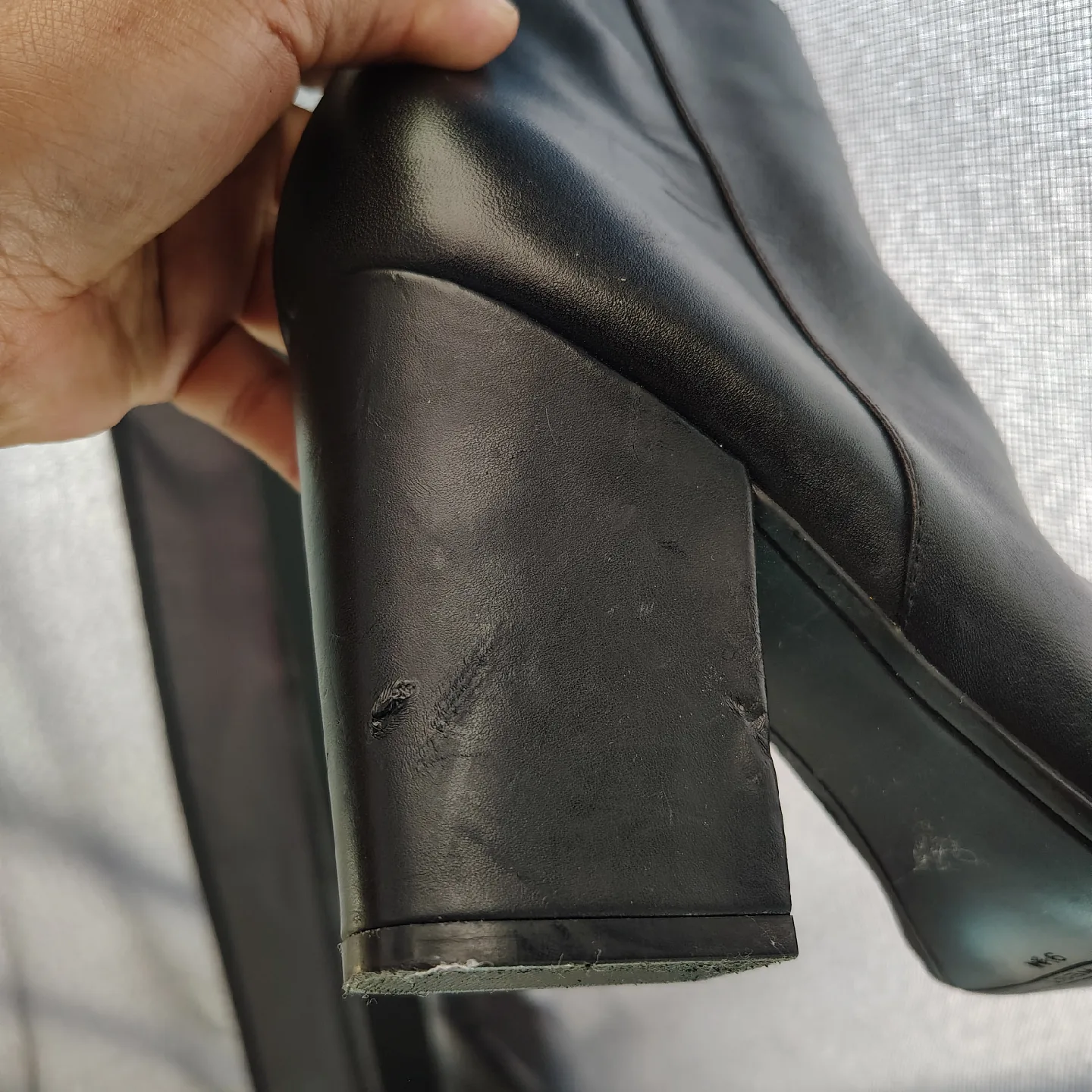 Nine West Black Ankle Boots, Size 9½M image indicator(6)