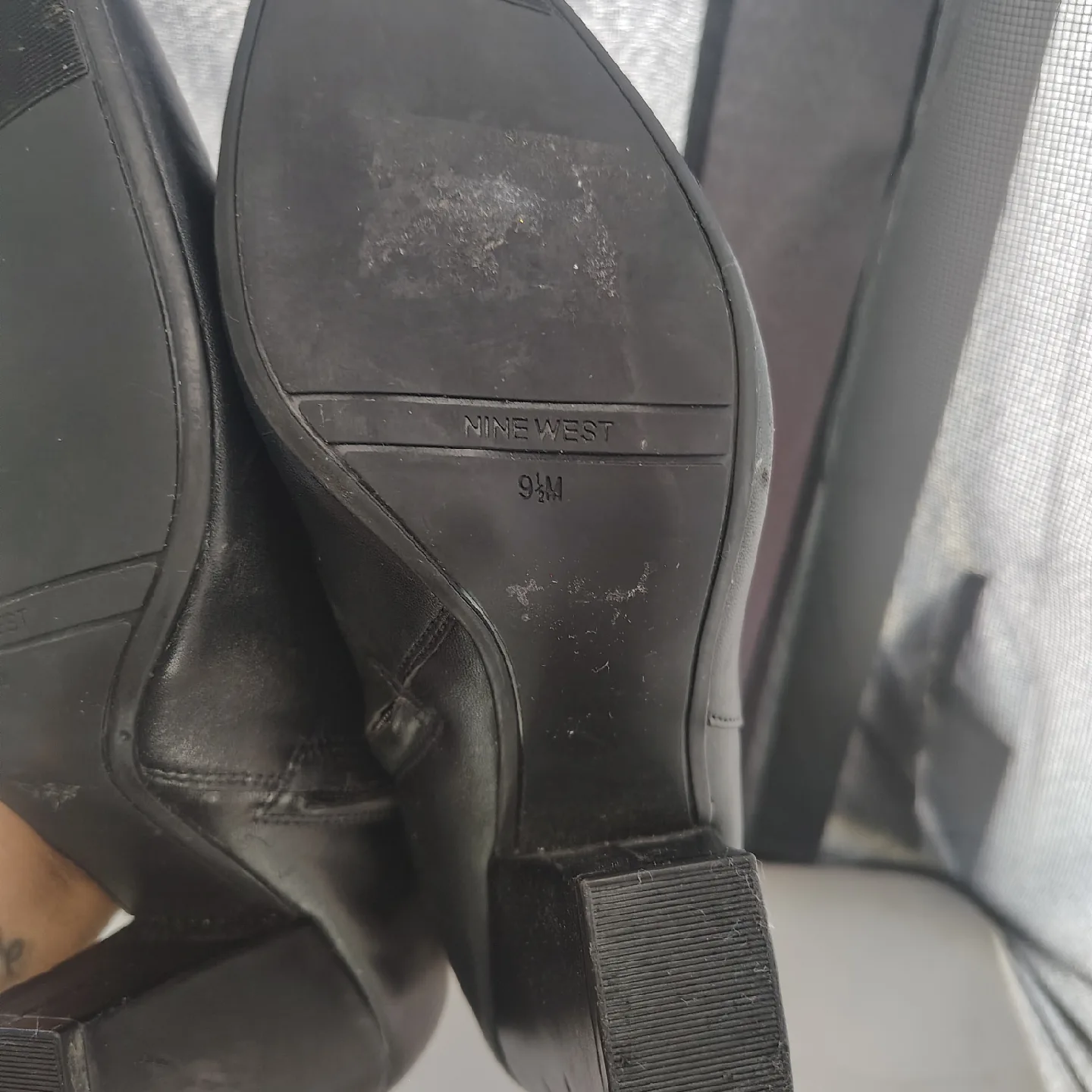 Nine West Black Ankle Boots, Size 9½M image indicator(8)