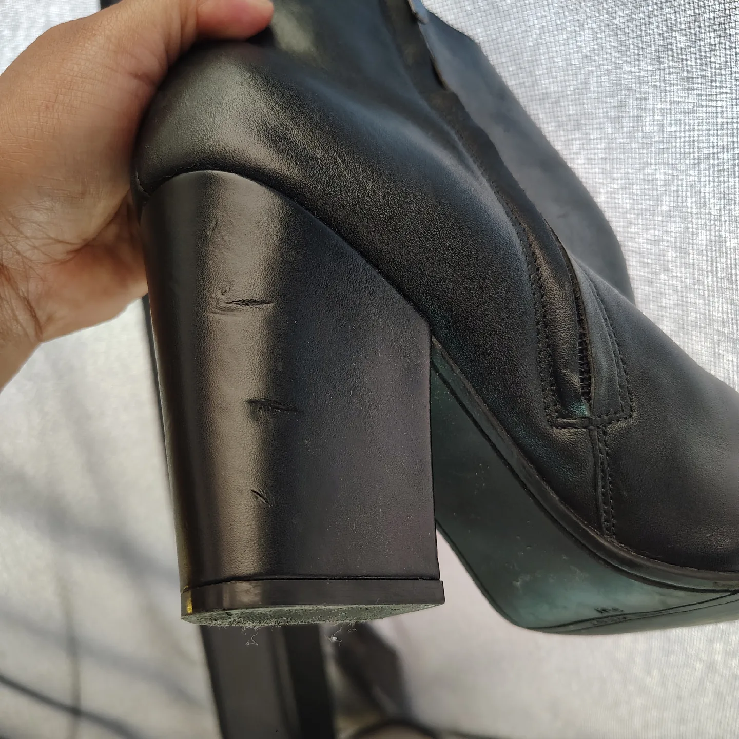 Nine West Black Ankle Boots, Size 9½M image indicator(10)