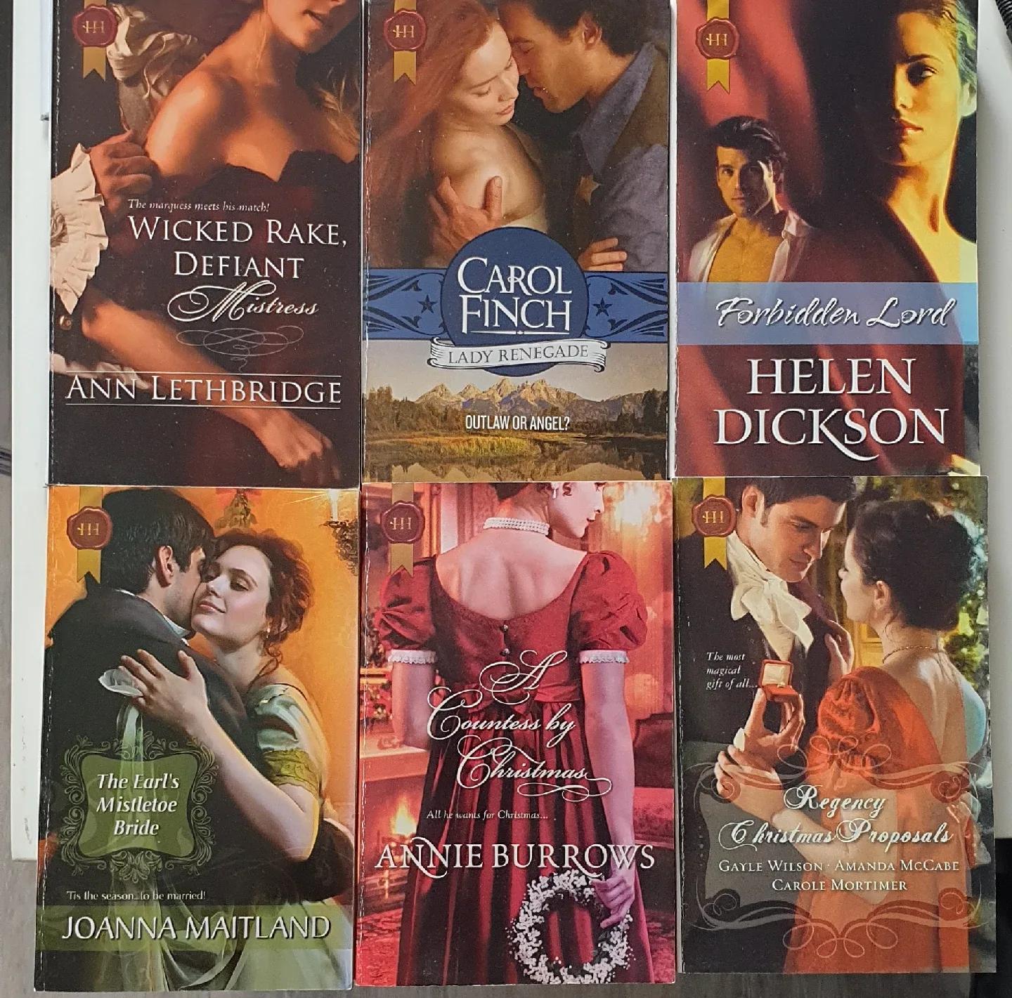 Historical Regency Romance Novels - 6 Book Lot thumbnail
