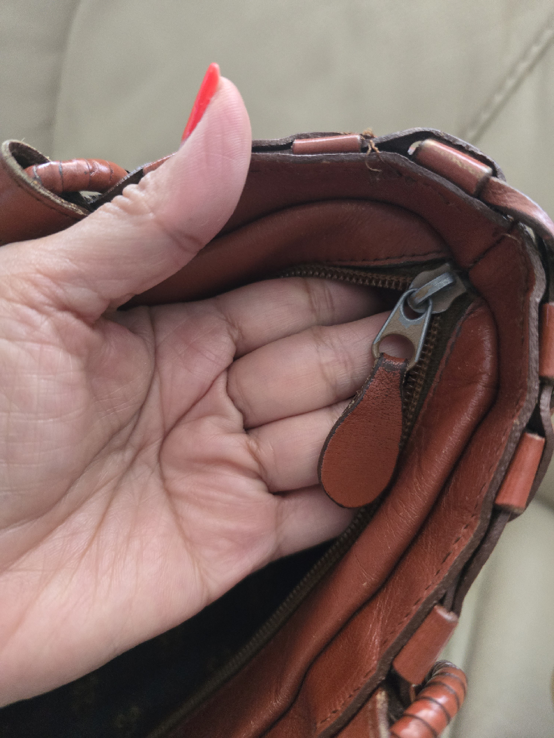 Brown Woven Tote Bag - photo 5