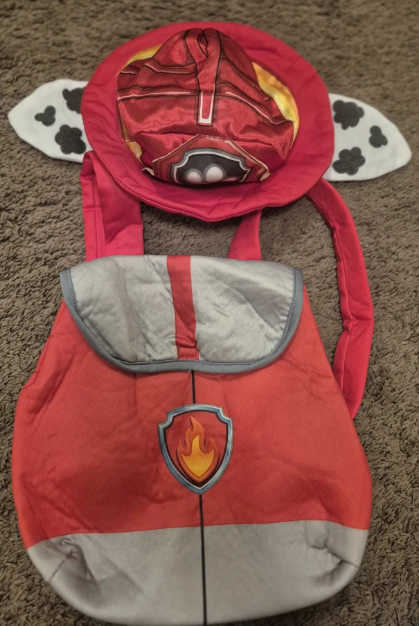 Paw Patrol Marshall Backpack & Hat costume
