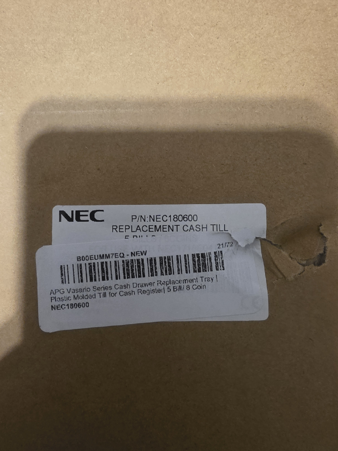 NEC Cash Drawer Replacement Tray - photo 2
